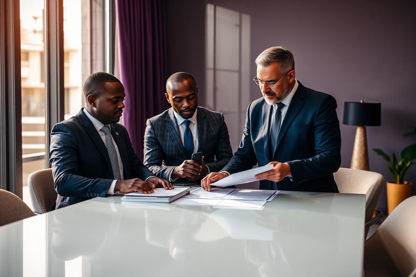 Les experts de Congo Trust Company en réunion d'analyse